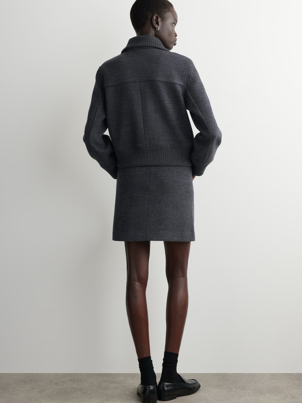 NWT (size M) COS BOILED MERINO WOOL MINI SKIRT - Picture 5 of 8